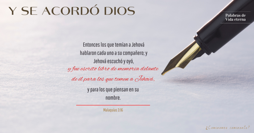Y SE ACORDÓ DIOS.