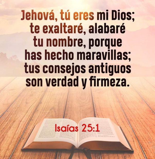 Nutrición Espiritual – Isaías 25:1