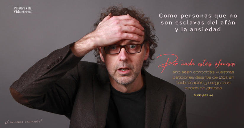 COMO PERSONAS QUE NO SON ESCLAVAS DEL AFÁN Y LA ANSIEDAD