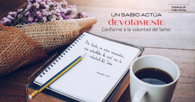 UN SABIO ACTÚA DEVOTAMENTE CONFORME A LA VOLUNTAD DEL SEÑOR.