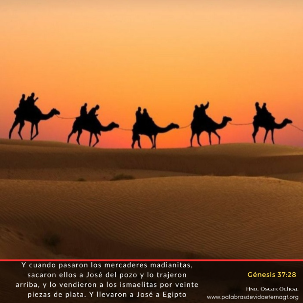 José es llevado por los mercaderes a Egipto