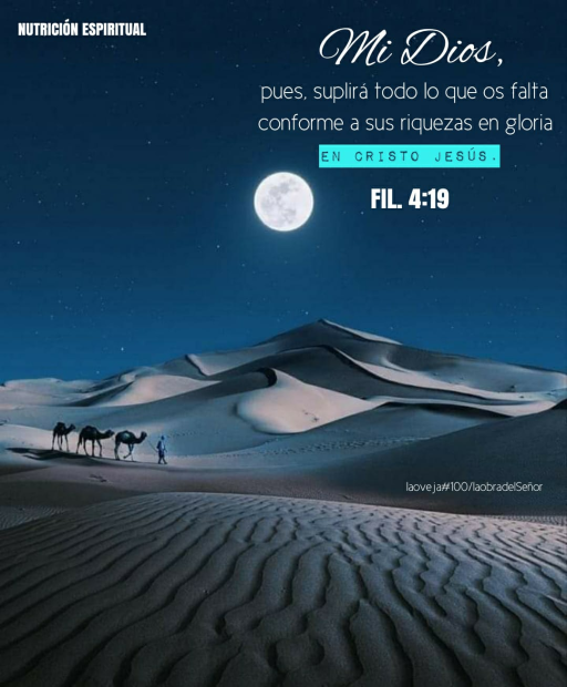 Filipenses 4:19 – Nutrición Espiritual